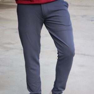 CORD FAB PANT DARK GREY