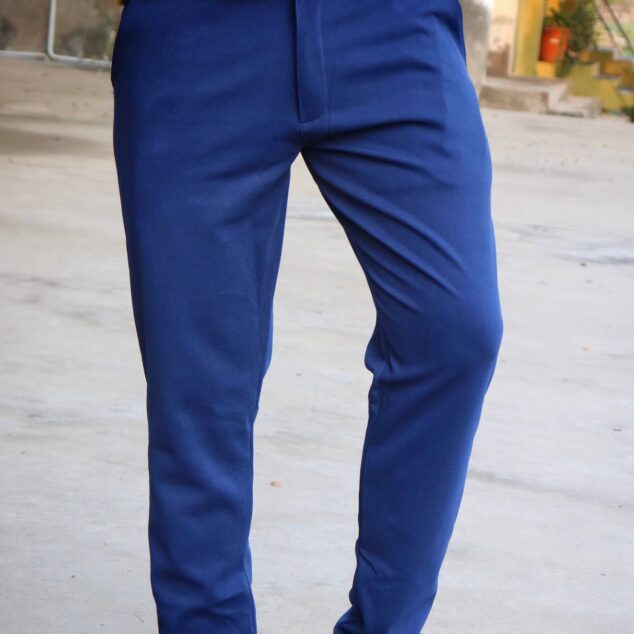 CORD FAB PANT NAVY BLUE