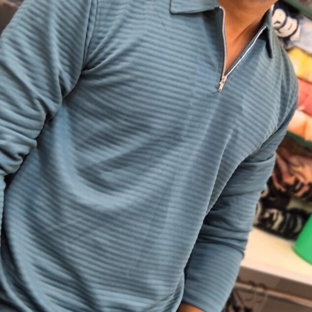 FULL SLEEVE ZIPPER T GREEN M2