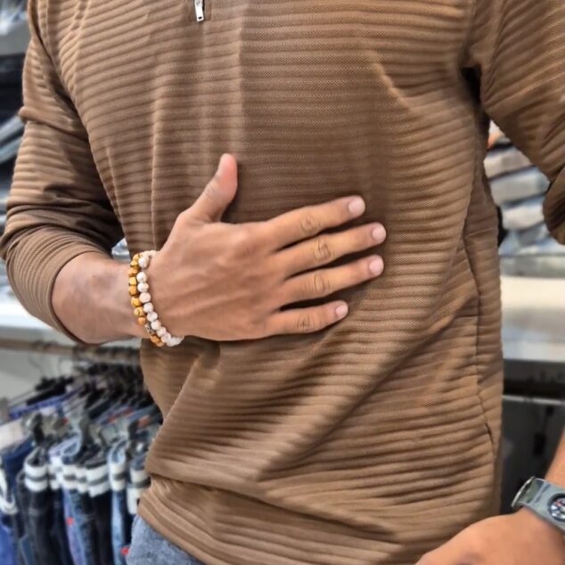 FULL SLEEVE ZIPPER BROWN M2