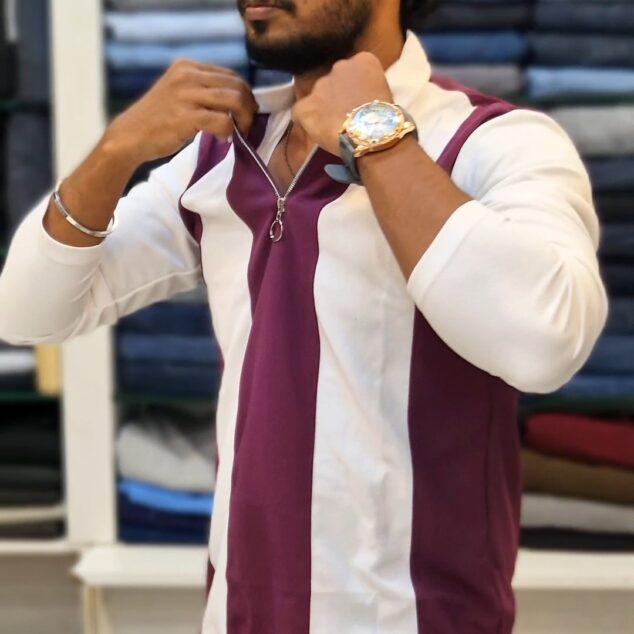 FULL SLEEVE STRIPES PURBLE