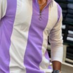 FULL SLEEVE STRIPES VIOLET