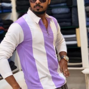 FULL SLEEVE STRIPES VIOLET