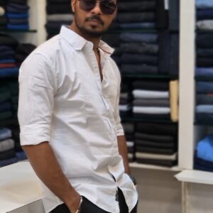 TWILL COTTON WHITE SHIRT