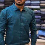 TWILL COTTON PEACOCK GREEN